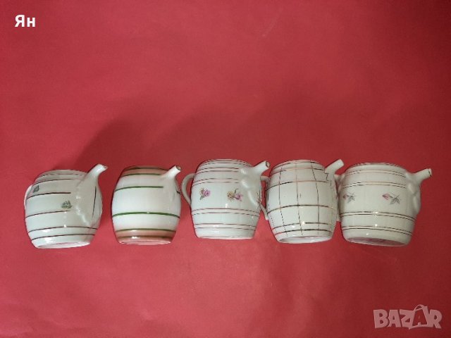  Колекция Български Стар Ретро Порцелан 'Каничка Буре'-5бр. , снимка 2 - Други ценни предмети - 34372896