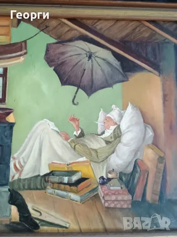 Картина масло на фазер-2, снимка 4 - Антикварни и старинни предмети - 50127486