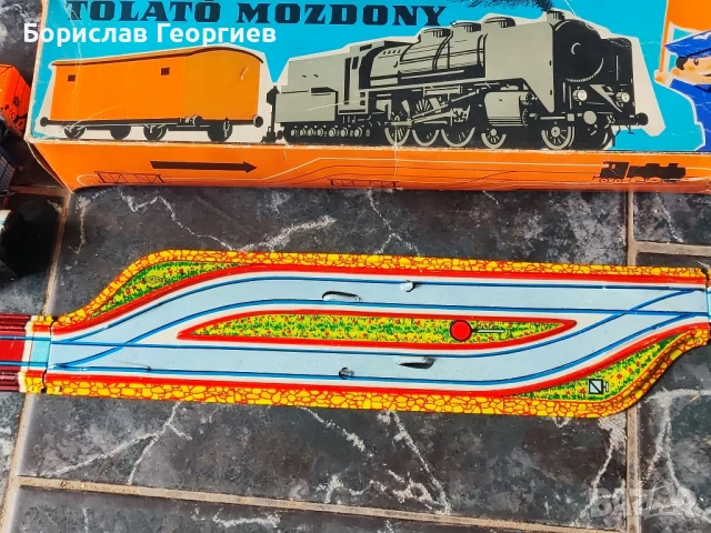 Стара ламаринена играчка влакче, снимка 4 - Колекции - 50850194