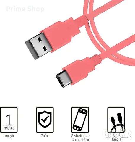 Комплект аксесоари Orzly Essentials за Nintendo Switch Lite (Coral), снимка 9 - Аксесоари - 56144141