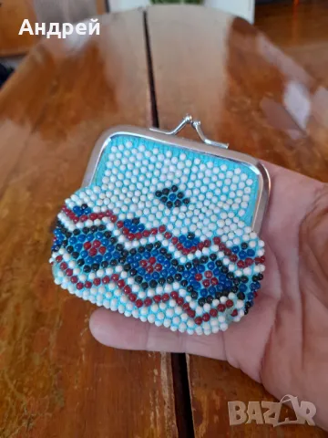 Старо мънистено портмоне #7, снимка 3 - Други ценни предмети - 49027993