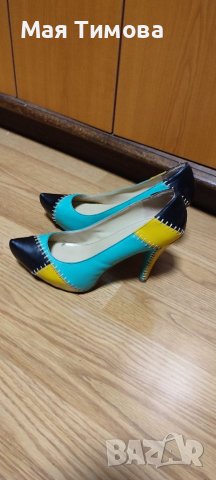 Дамски кожени обувки , снимка 2 - Дамски обувки на ток - 38727200