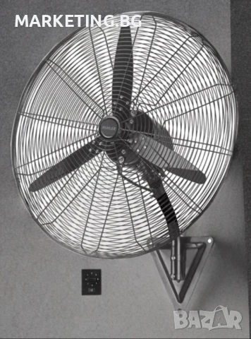 Вентилатор стенен 26''/30" Muhler, 160W, индустриален, снимка 4 - Вентилатори - 50569651