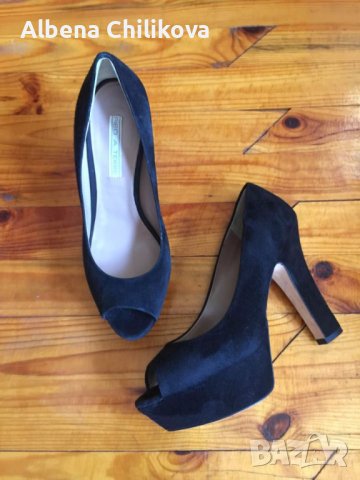 Италиански обувки от естествен велур, снимка 2 - Дамски елегантни обувки - 38668031