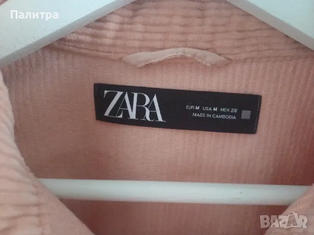  Дамско яке-риза на Zara р-р М, снимка 2 - Якета - 49735392