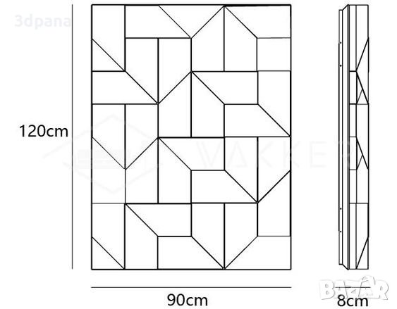 3Д ПАНЕЛИ от гипс, декоративни облицовки за стени / Led пана №0035, снимка 6 - Облицовки - 39795183