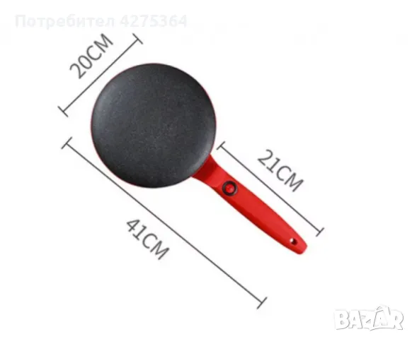Електрически тиган за палачинки и пролетни рулца, снимка 1
