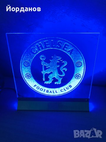 Нощна лампа с емблема на футболен отбор, снимка 2 - Настолни лампи - 44488247