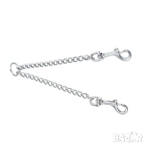 Метален двоен с повод за две кучета. Двоен повод за големи кучета. Повод за две кучета. , снимка 3 - За кучета - 27327917