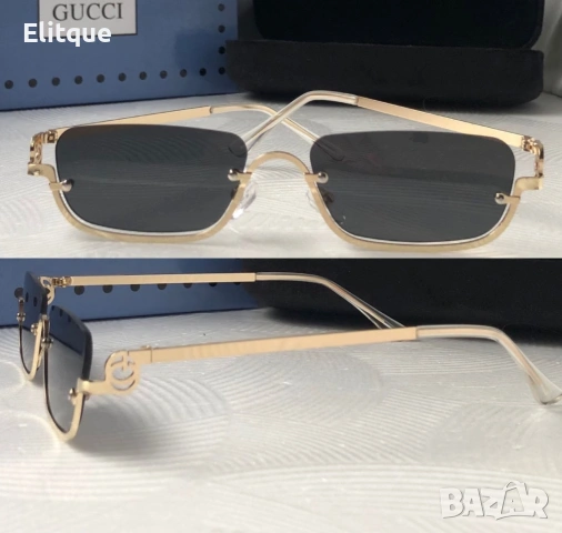 очила с черен обикновен калъф и ув защита Gucci