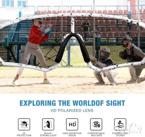 Нови Детски UV очила RIVBOS – леки, удобни, защита при спорт, игри навън, снимка 3 - Слънчеви и диоптрични очила - 49693240