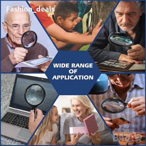 Нова лупа със светлина за възрастни хора, работа, бижута, монети Увеличение, снимка 5 - Други стоки за дома - 39487969