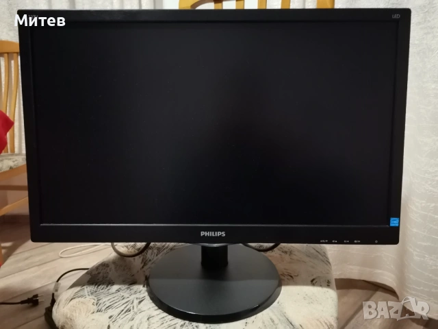 Монитор Philips 23" LED 1920x1080, HDMI & VGA (233V5QHABP), снимка 3 - Монитори - 53773431