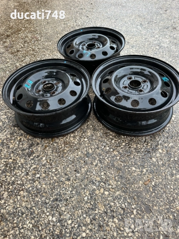 3бр. железни джанти 15" 4x100 - Toyota, Hyundai, Kia , снимка 2 - Гуми и джанти - 52065879