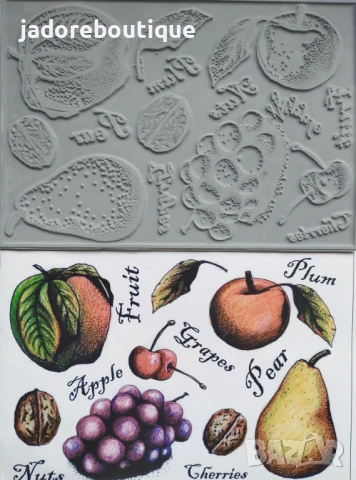 Гумен печат Fruit скрапбук картички албуми журнали декорация