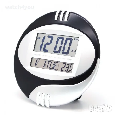 -20% НОВ ДИГИТАЛЕН СТЕНЕН ЧАСОВНИК С ТЕМПЕРАТУРА. ЕЛЕКТРОНЕН СТЕНЕН ЧАСОВНИК, снимка 4 - Стенни часовници - 44594510