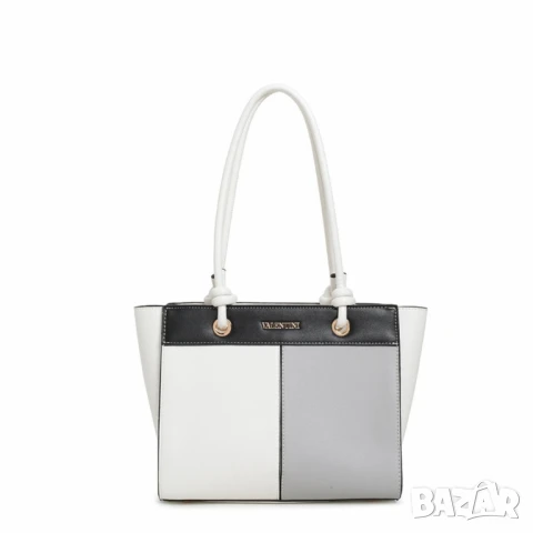 Елегантна дамска чанта с трицветен дизайн, снимка 4 - Чанти - 50642317