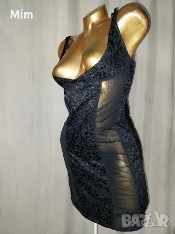 M/L Черна моделиращо бельо /рокля /, снимка 2 - Рокли - 47309720