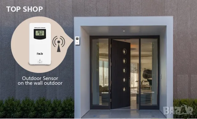 Безжична метеорологична станция FanJu FJ3378 с функция аларма и температура/влажност/барометър/будил, снимка 10 - Детски - 48842467