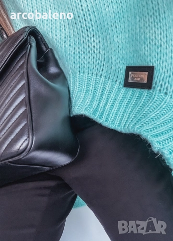 Дамски пуловер с висока яка , снимка 10 - Блузи с дълъг ръкав и пуловери - 52418144