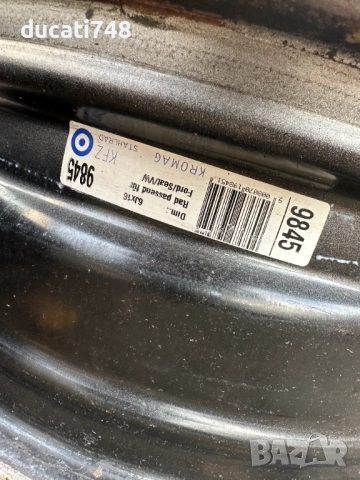 4бр. железни джанти 16" 5х112 - VW Sharan, Seat Alhambra, Ford Galaxy, снимка 6 - Гуми и джанти - 52630167