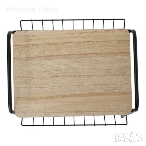 Декоративна помощна масичка Mercado Trade, С поставка за списания, Черен, снимка 4 - Маси - 52323476