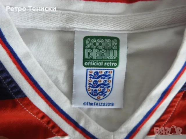 Тениска на England • Score Draw • бяло • размер S • Мъже, снимка 5 - Тениски - 56313124