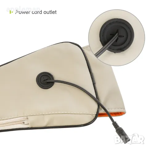 6Д Шиацу масажор за цяло тяло гръб крака врат ръце бежов, снимка 7 - Масажори - 49932957