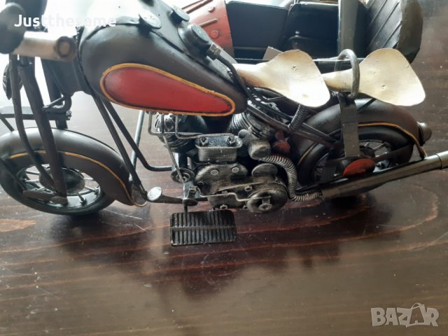 Ретро мотор за декорация с кош, снимка 3 - Колекции - 42281072