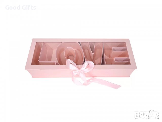 Кутия за декорация LOVE Розова, снимка 1 - Романтични подаръци - 39873457