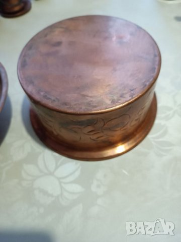 Стара медна тенджера медна изработка, снимка 7 - Антикварни и старинни предмети - 39553666