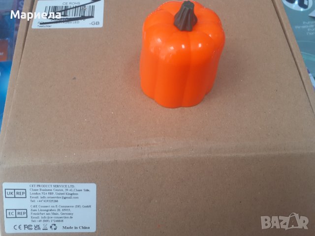 12 Pack Halloween Pumpkin Tea Lights, Battery Operated LED Tealights, снимка 5 - Декорация за дома - 41403254