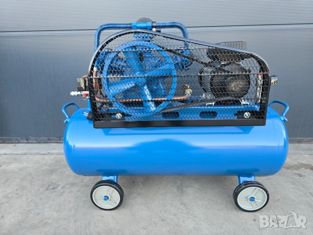 2026 Компресор за въздух - 100 литра 3.0 kW, 4 hp 12 bar.480л/м, снимка 6 - Компресори - 52270498
