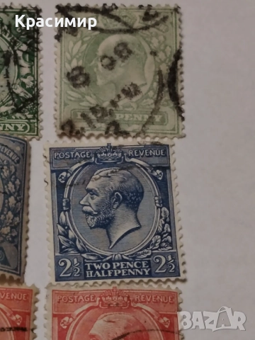 Винтидж ПОЩЕНСКИ марки Крал Джордж 5, снимка 14 - Филателия - 52950487