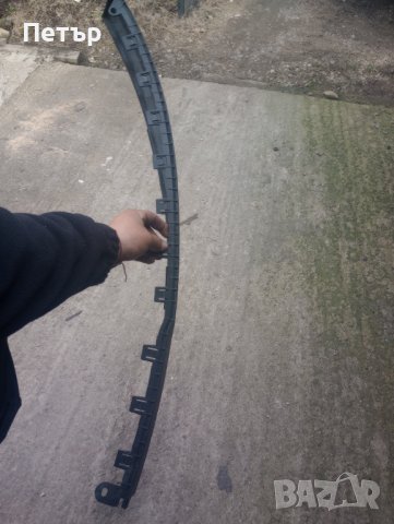 Спойлер наставка нож лява част на предна броня Опел Корса Д 2006-2015г 