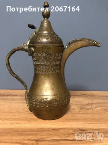 Османска кана за чай, кафе с Тугра, снимка 4 - Антикварни и старинни предмети - 48549650