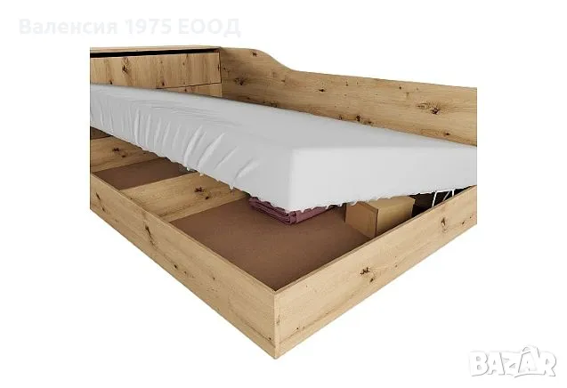 Легло персон и половина с ракла Сити 2002 дъб артисан или комбинация мока/ лате, снимка 3 - Спални и легла - 47361099