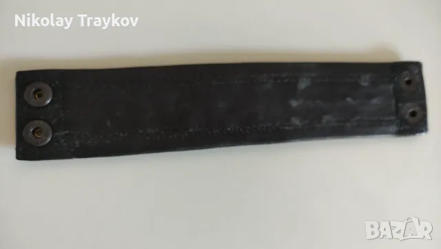 Ръчно изработена кожена гривна с китара, снимка 3 - Ръчно изработени сувенири - 55876715