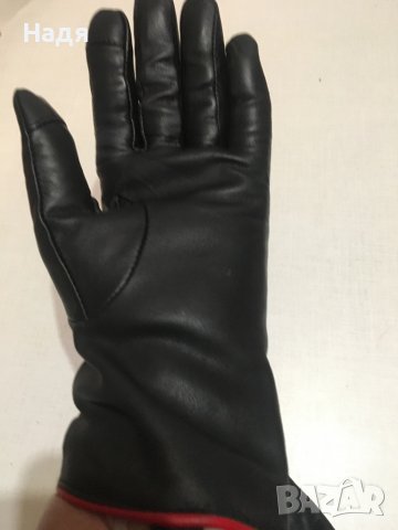 Кожени дамски ръкавици - мярка М, снимка 4 - Ръкавици - 39479345