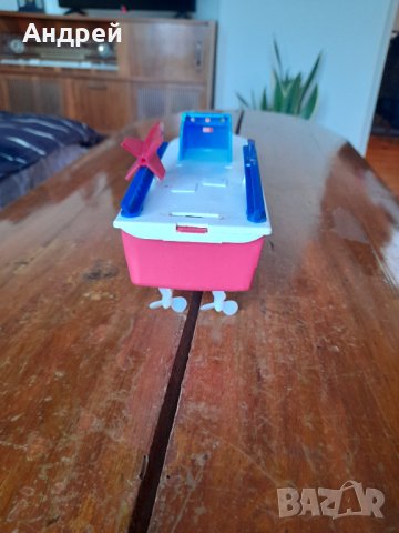 Стара играчка лодка,катер #10, снимка 4 - Антикварни и старинни предмети - 39554446