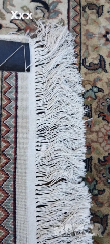 Ръчно тъкана вълнена персийска пътека.Иран(isfahan).Антика за ценители., снимка 5 - Пътеки - 53749168