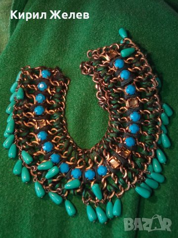 ZARA МАРКОВА РАЗКОШНА ОГЪРЛИЦА ЗАРА РЪЧНА ИЗРАБОТКА 16900, снимка 4 - Колиета, медальони, синджири - 30711760