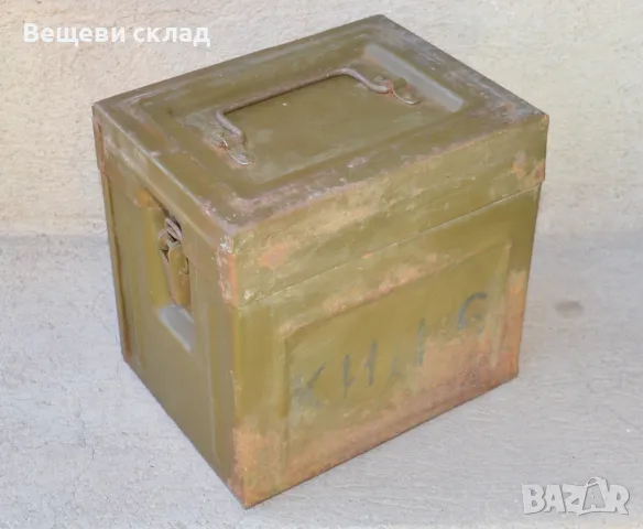 Военна метална кутия за принадлежности КИД, снимка 2 - Антикварни и старинни предмети - 49416832