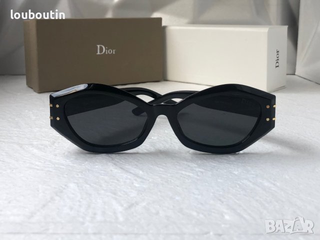 Dior 2023 дамски слънчеви 2 цвята черни прозрачни , снимка 3 - Слънчеви и диоптрични очила - 40474436