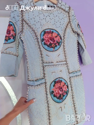 Рокля уникат на Balmain, снимка 14 - Рокли - 51103551