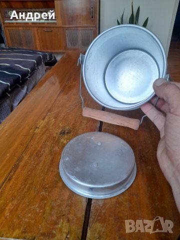 Стара алуминиева котленка,гюм #4, снимка 3 - Антикварни и старинни предмети - 42690073