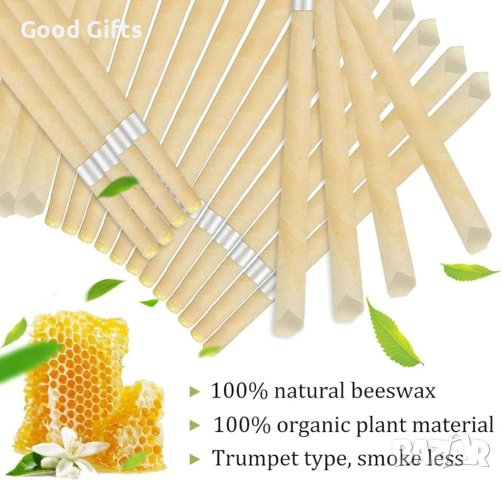 Комплект Ароматни восъчни свещи за уши, 10 броя , снимка 3 - Други - 44459571