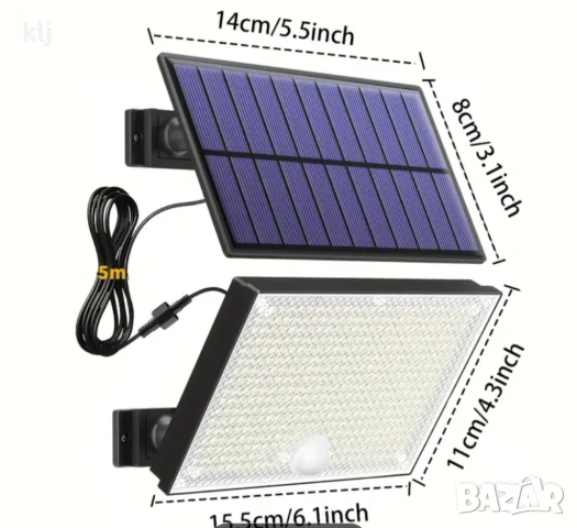 Външна соларна лампа с 400 лед, снимка 2 - Соларни лампи - 51388573