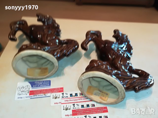кончета коне 2бр керамика с етикети 1806231836MHL4, снимка 5 - Антикварни и старинни предмети - 41246514