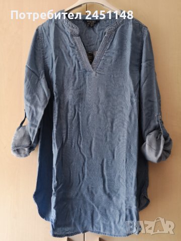 Дамска дънкова риза, снимка 1